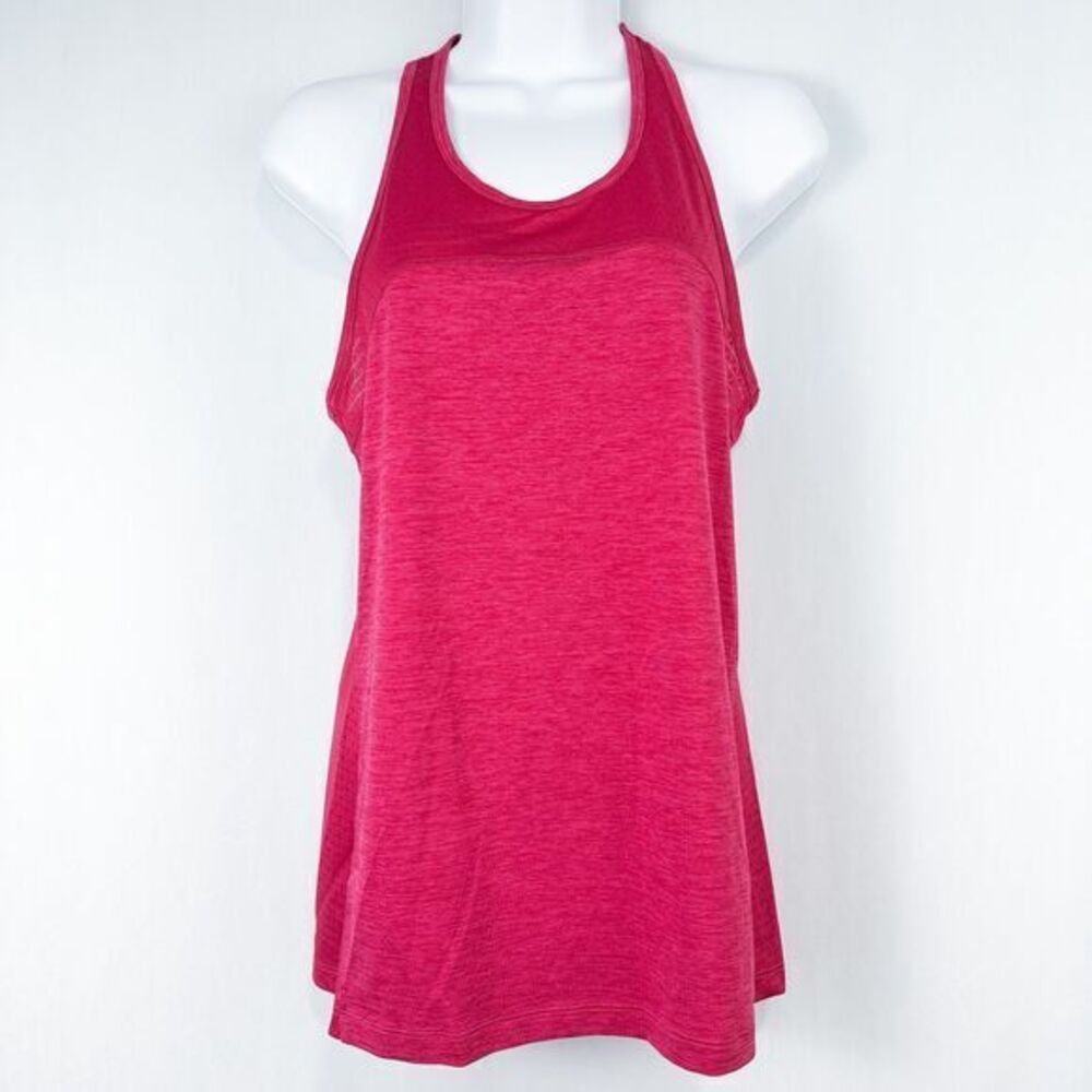 Second Skin Athletic Racerback Tank Top Womens‎ Small Pink Running Gym Fitness